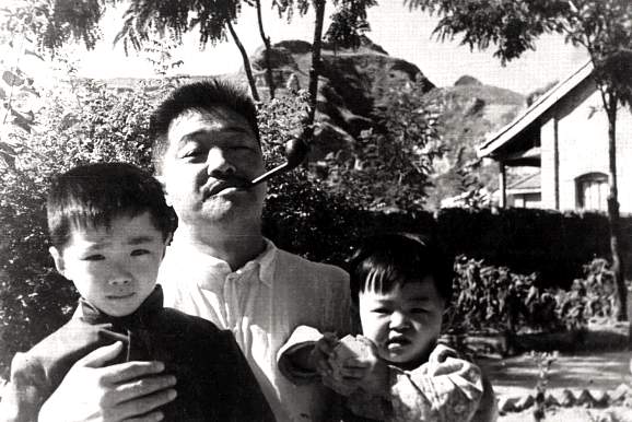 賀龍與兒子鵬飛、女兒曉明