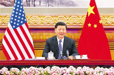 習近平同美國總統(tǒng)拜登舉行視頻會晤