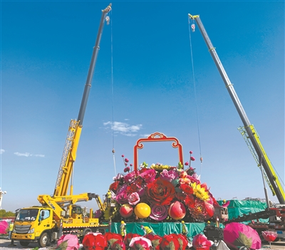 18米巨型花果籃、14組立體花壇將亮相天安門廣場及長安街沿線